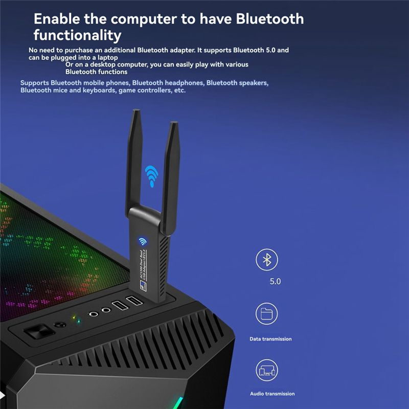 N34R-1300Mbps USB 3.0 Wifi Blu - Bluetooth Adapter Receiver review and price